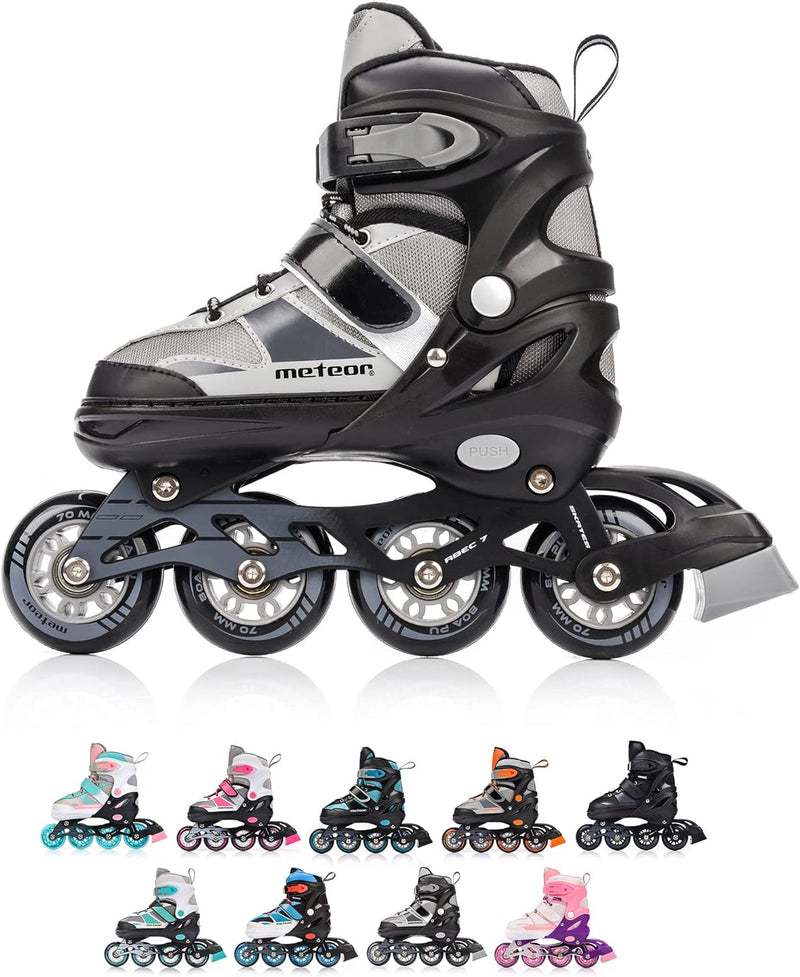 meteor® Inliner Rollen Inline Skates Mädchen und Jungen Inliner Kinder Inline Skates ABEC7 Rollen in