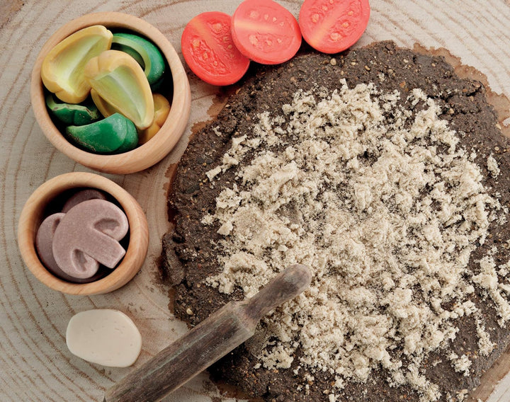 Pizza-Belag – sensorische Spielsteine