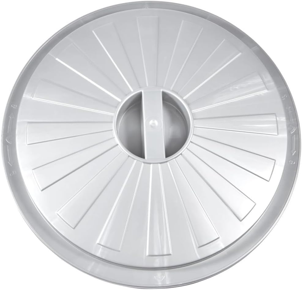keeeper Supermax-Tonne mit Deckel, Polypropylen, 50 l, 50 x 55 x 50 cm, Mats, Silber 50 L Silber, 50