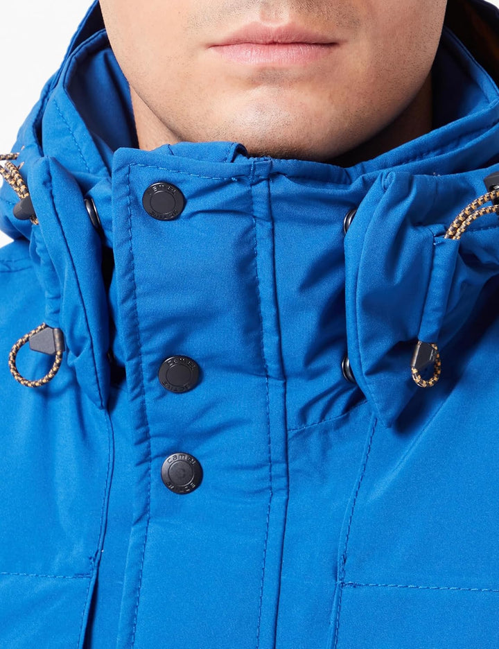 camel active Herren teXXXactive® Funktionsjacke mit abnehmbarer Kapuze 25 Stahlblau, 25 Stahlblau