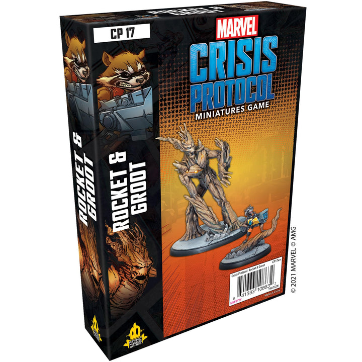 Atomic Mass Games , Marvel Crisis Protocol: Character Pack: Rocket and Groot, Miniatures Game, Ages