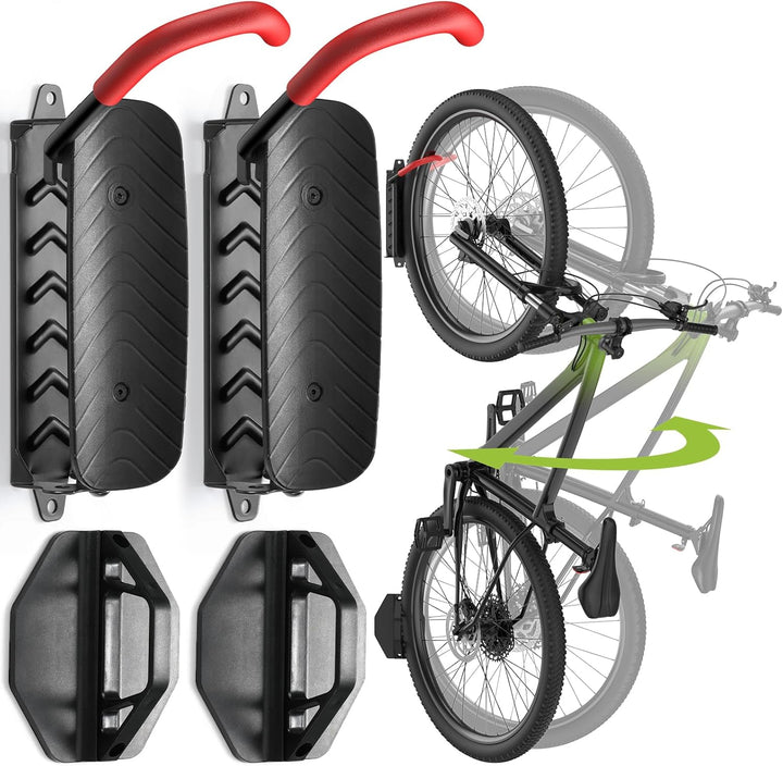 Housolution Drehbare Fahrrad-Wandhalterung, Vertikaler Fahrradaufhänger für die Garage, Mountainbike