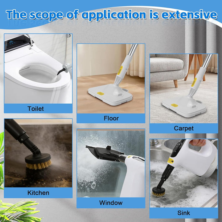 Dampfreiniger 1200W Dampfreiniger Handgerät, Mehrzweck Steam Cleaner Chemikalienfreier Handdampfrein