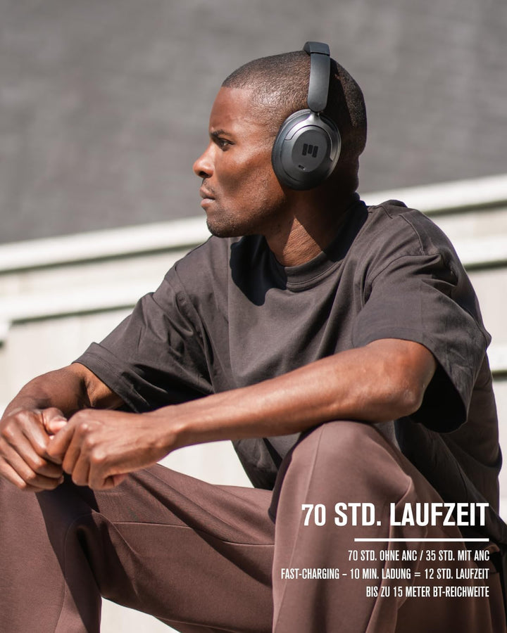 MIIEGO MOOVE 55 Silence - Hybrid Active Noise Cancellation - Over-Ear Kopfhörer - 70 Std. akkulaufze