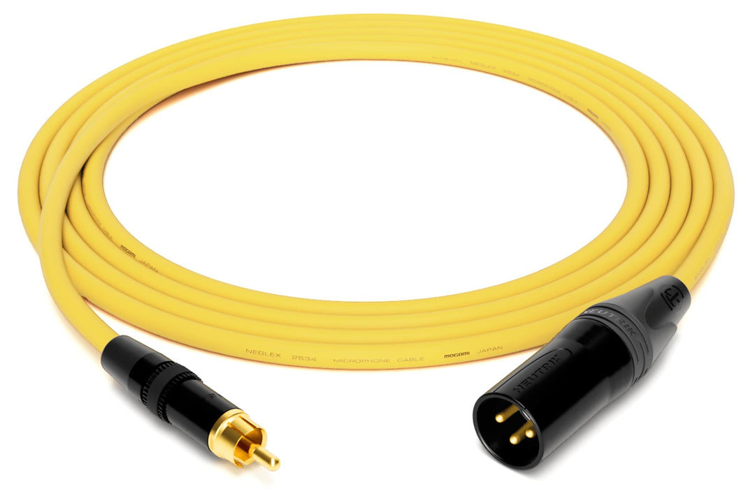 enoaudio Mogami 2534 Quad Professionel Studio Kabel | Neutrik Gold Cinch RCA - XLR male | HiFi, Yell
