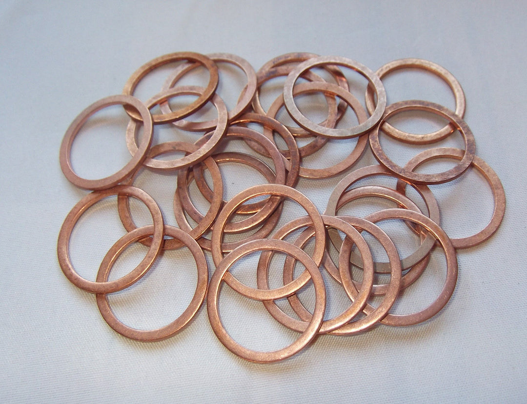 100 Stück Kupferringe Dichtringe Unterlegscheibe Kupfer Scheibe 22x27x1,5 mm Din 7603 Form A
