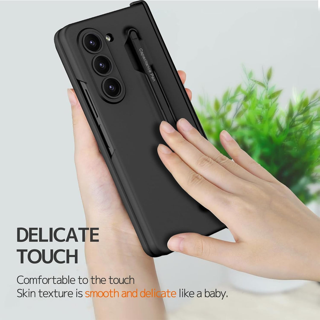 NINKI für Samsung Galaxy Z Fold 6 Handyhülle mit Slim S Pen Scharnier Schutz, Magnetische schützende