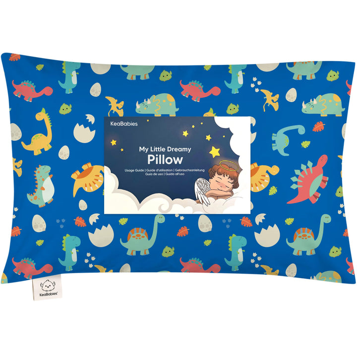 Kopfkissen Kleinkind mit Kissenbezug - Weich Bio Baumwolle Kissen Kinder zum Schlafen - Waschbar Kle
