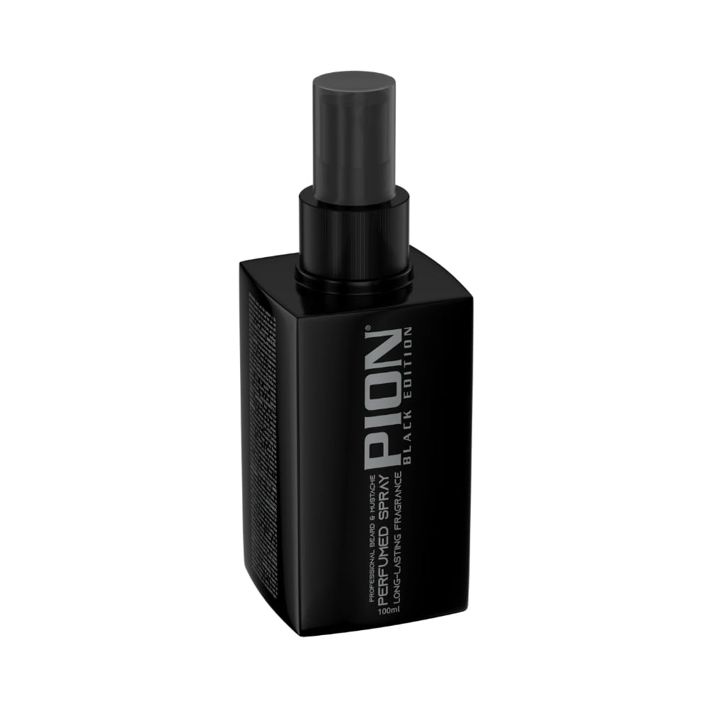 PION Black Edition Parfümspray für Bart & schnurrbart – maskuliner duft und pflege in einer flasche