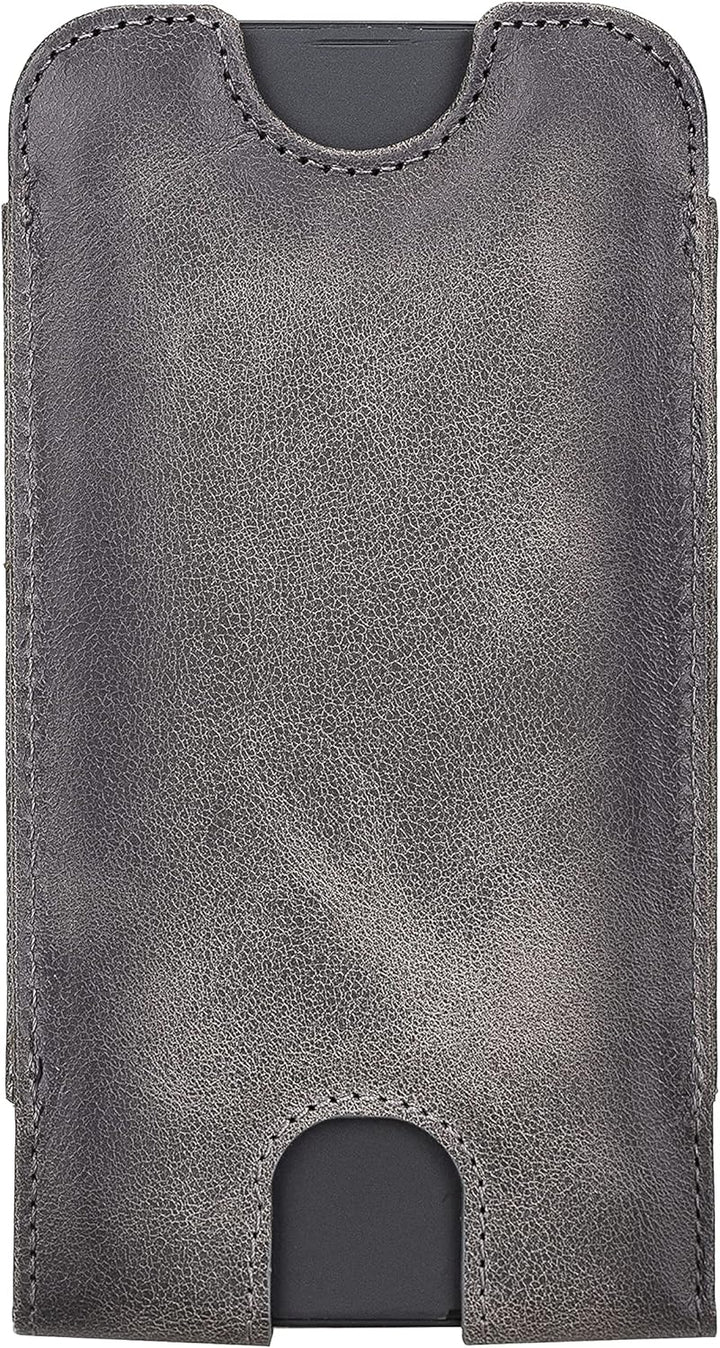 Solo Pelle Lederhülle für das iPhone 12 Mini + 13 Mini bis 5,4 Zoll Case Leder Hülle Ledertasche aus