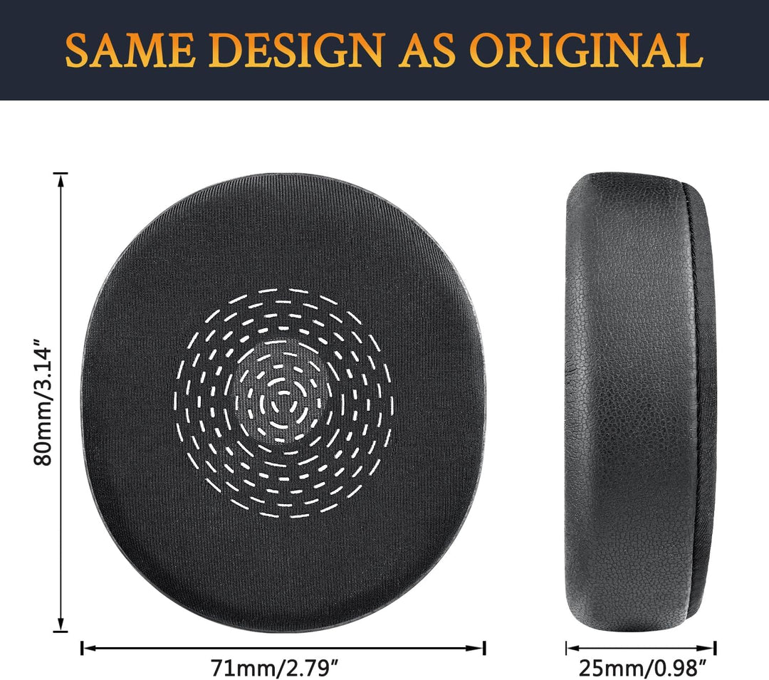 SOULWIT Kühlgel Ersatzpolster Ersatz Ohrpolster für Jabra Evolve2 75 PC Wireless Headset (passen Nic