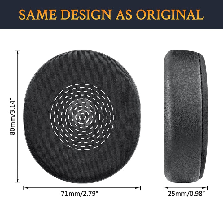SOULWIT Kühlgel Ersatzpolster Ersatz Ohrpolster für Jabra Evolve2 75 PC Wireless Headset (passen Nic