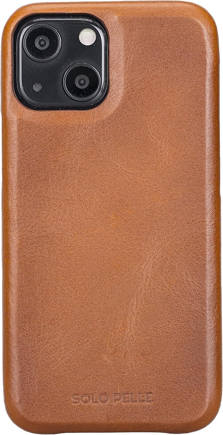 Solo Pelle Lederhülle kompatibel für iPhone 13 Mini in 5.4 Zoll abnehmbare Hülle (2in1) inkl. Karten