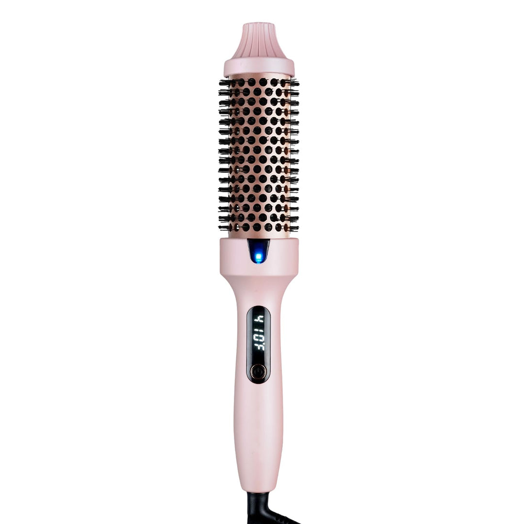 Thermalbürste 38 mm 4-in-1 mit negativen Ionen – Professionelle Thermal Brush für glattes, gewelltes