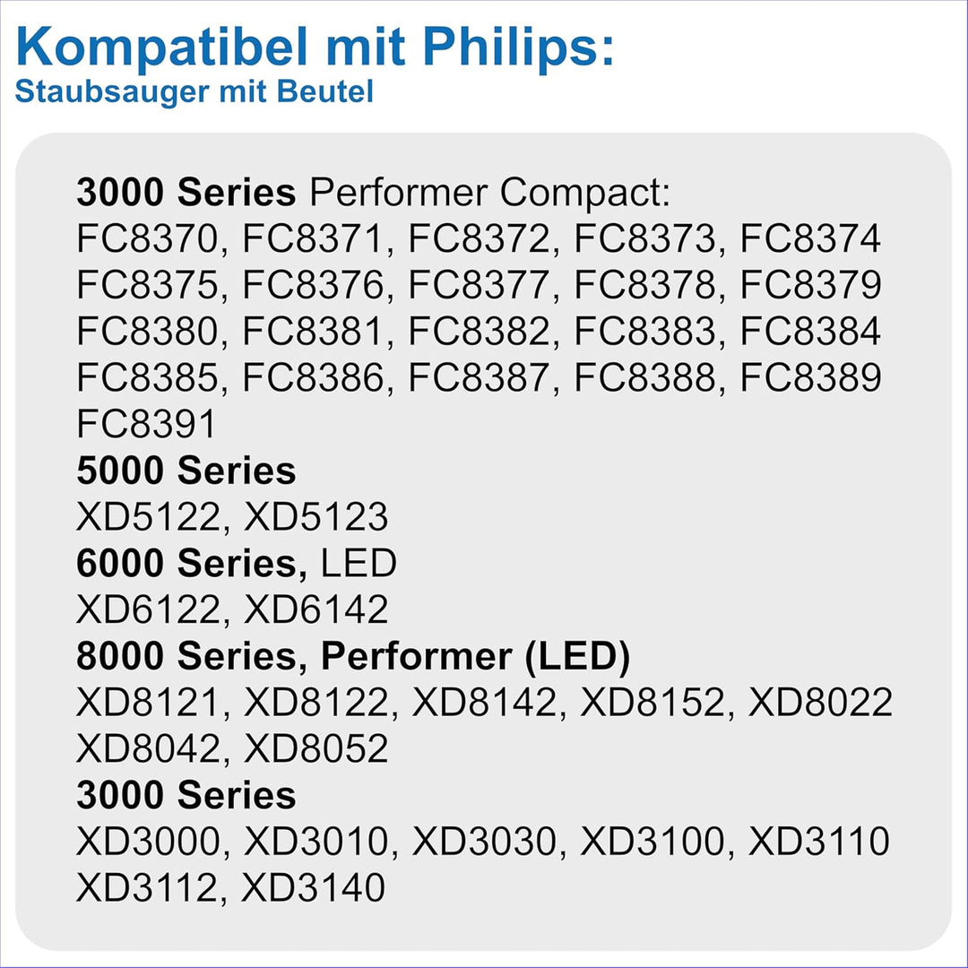 Teleskoprohr Rohr Staubsauger kompatibel mit Philips Performer Compact 3000 series FC8370/09 FC8375/
