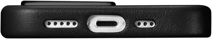 Mobiskin Hülle kompatibel mit Apple iPhone 14 PRO (6,1 Zoll), Handyhülle mit echtem Leder, Case, Sch