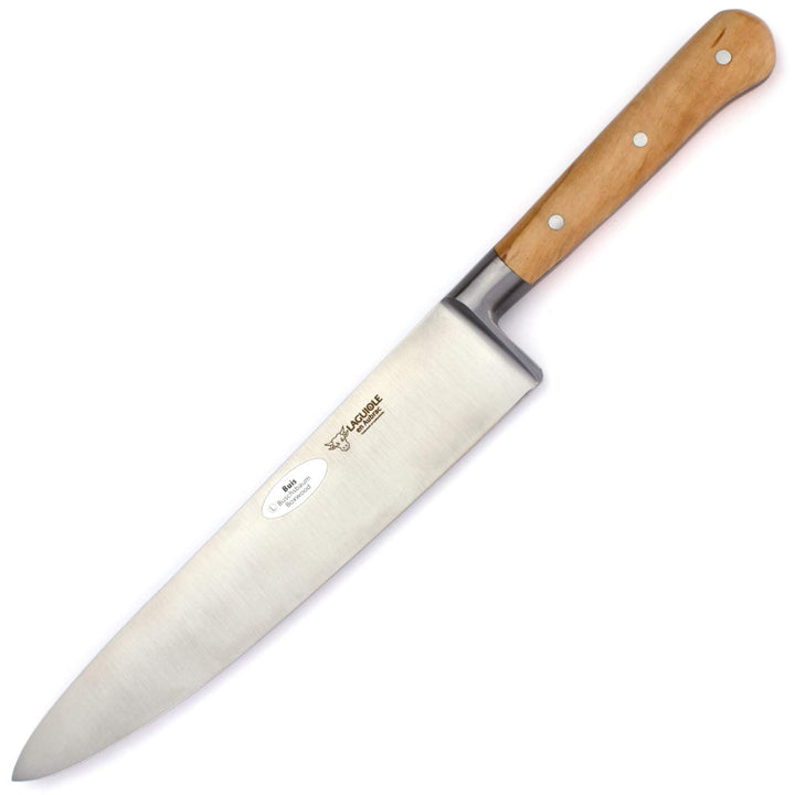 Laguiole en Aubrac Kochmesser Küchenmesser - Klinge 20 cm - Griff Buchsbaum - Geschmiedete Qualität