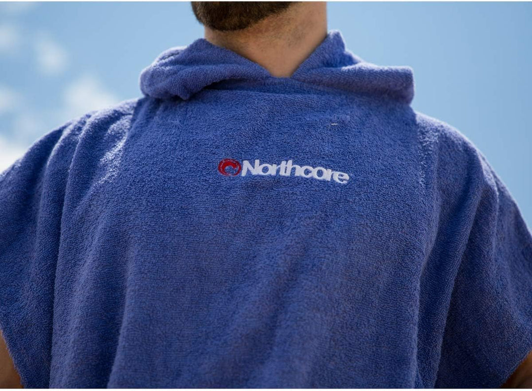 Northcore Beach Basha Wickelponcho Einheitsgrösse Blau, Einheitsgrösse Blau