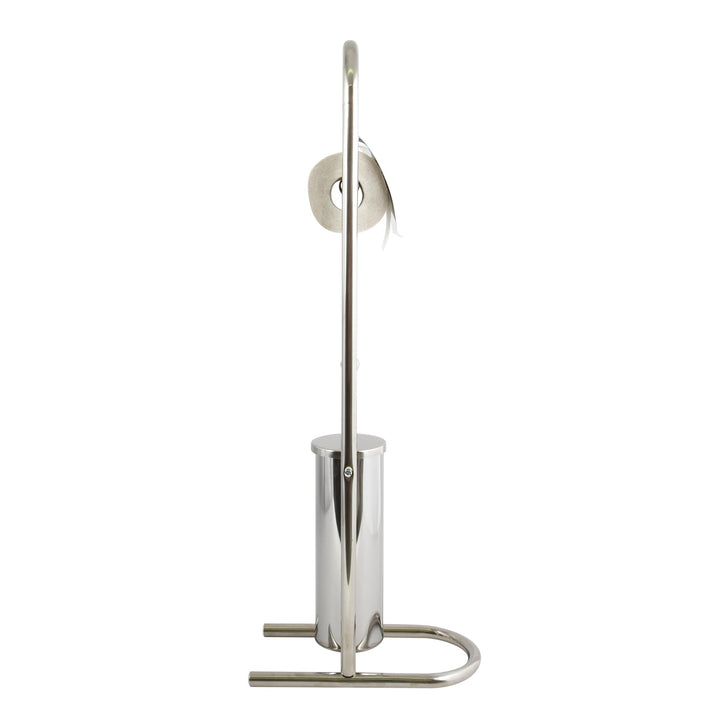 MSV Stand WC Garnitur WC Bürste aus Edelstahl 30x16,5x80cm