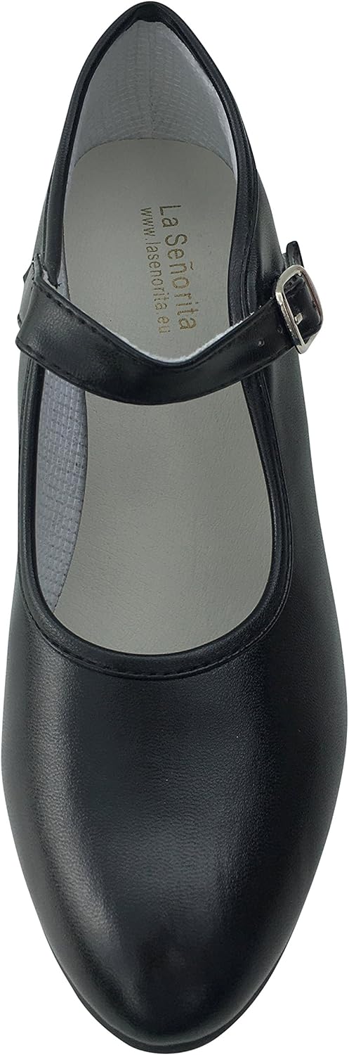 La Senorita Spanische Flamenco Schuhe 24 EU Schwarz, 24 EU Schwarz