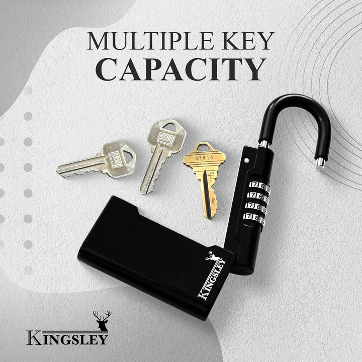 Kingsley Guard-a-Key Schlüsselsafe, Schwarz, Schwarz