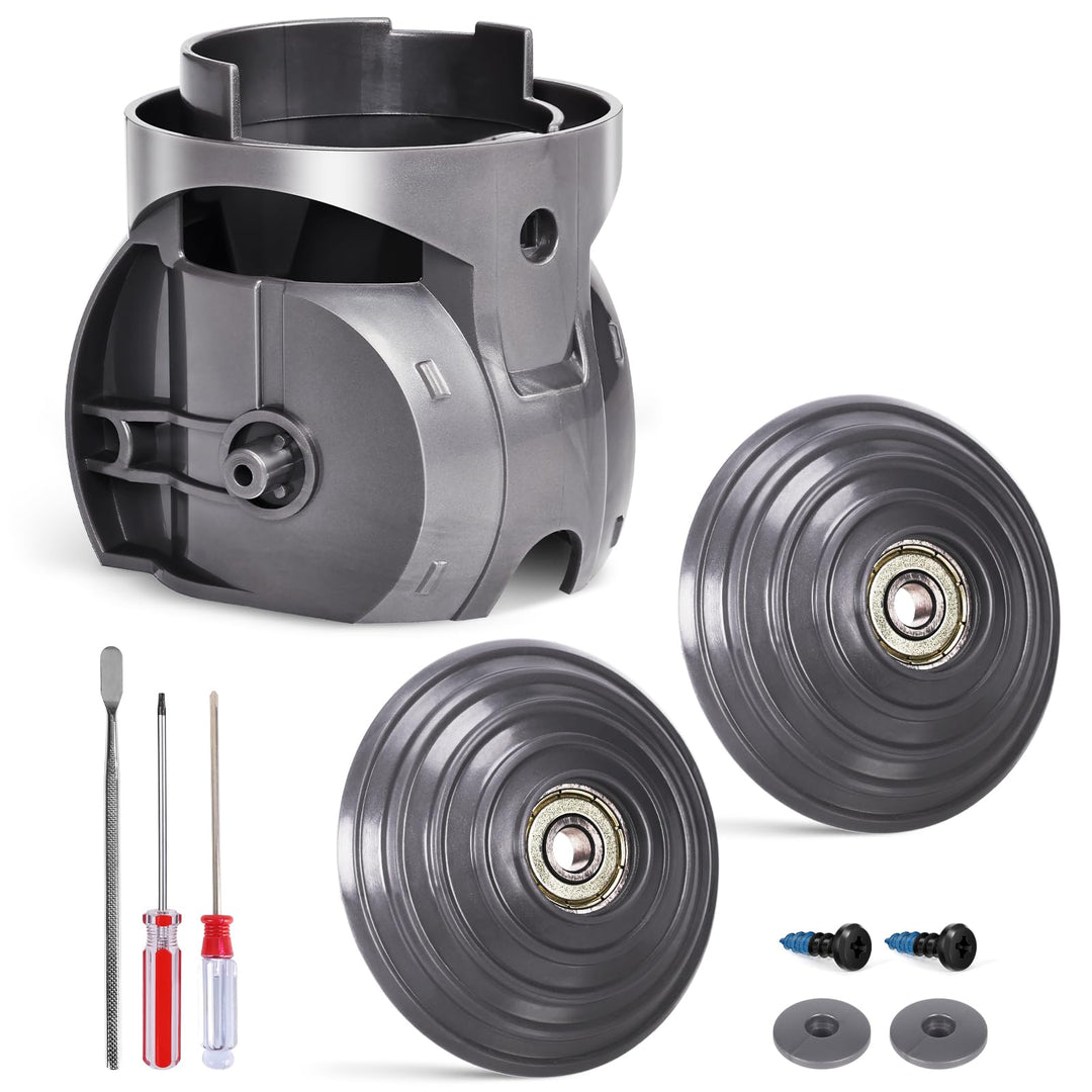 Upgrade Staubsaugerkopfanschluss + V-ball Rad für Dyson V10 V11 V15 Bodendüse Staubsauger Ersatzteil