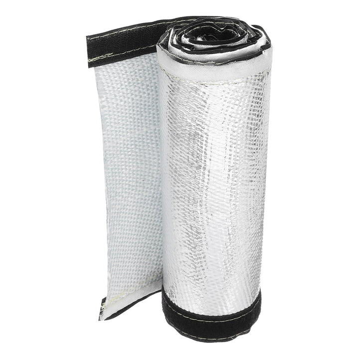 QUARKZMAN 1.5mm Dicke Aluminiumfolie Hitzeschutzschlauch 60mm Innendurchmesser Hitzeschutz Aluminium