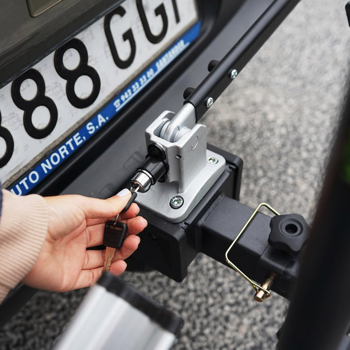 GO BIKER Fahrradträger für 2–4 Fahrräder, E-Bikes geeignet, für Anhängekupplung, klappbar, kippbar,