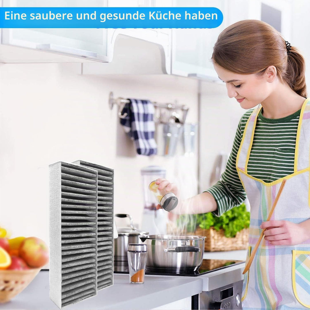 4 Stück Aktivkohlefilter für Dunstabzugshauben, Kohlefilter für Bosch/Siemens HZ9VRCR0 und 17004796