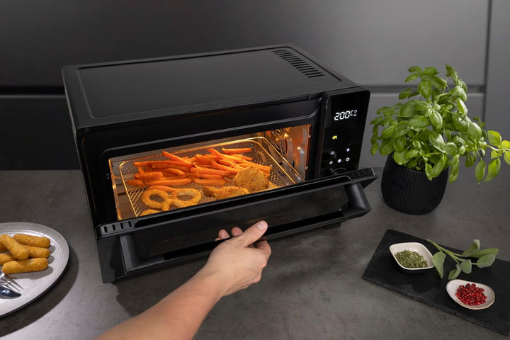 Hisense HOM30AF Mini-Ofen/30 L Kapazität/1800 W Leistung/230° max. Ofentemperatur/Umluftfunktion/Ant
