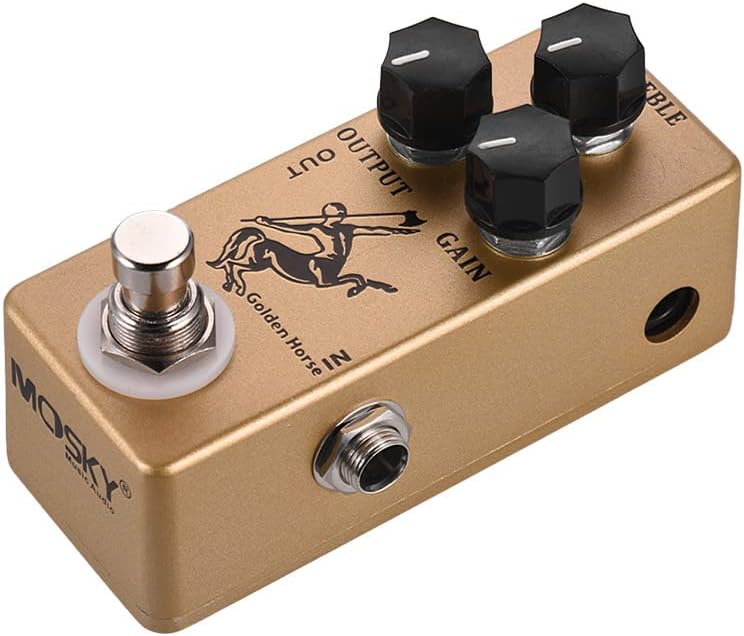 Mosky GOLDEN HORSE - Overdrive-Pedal basierend auf Klon Centaur, Gold