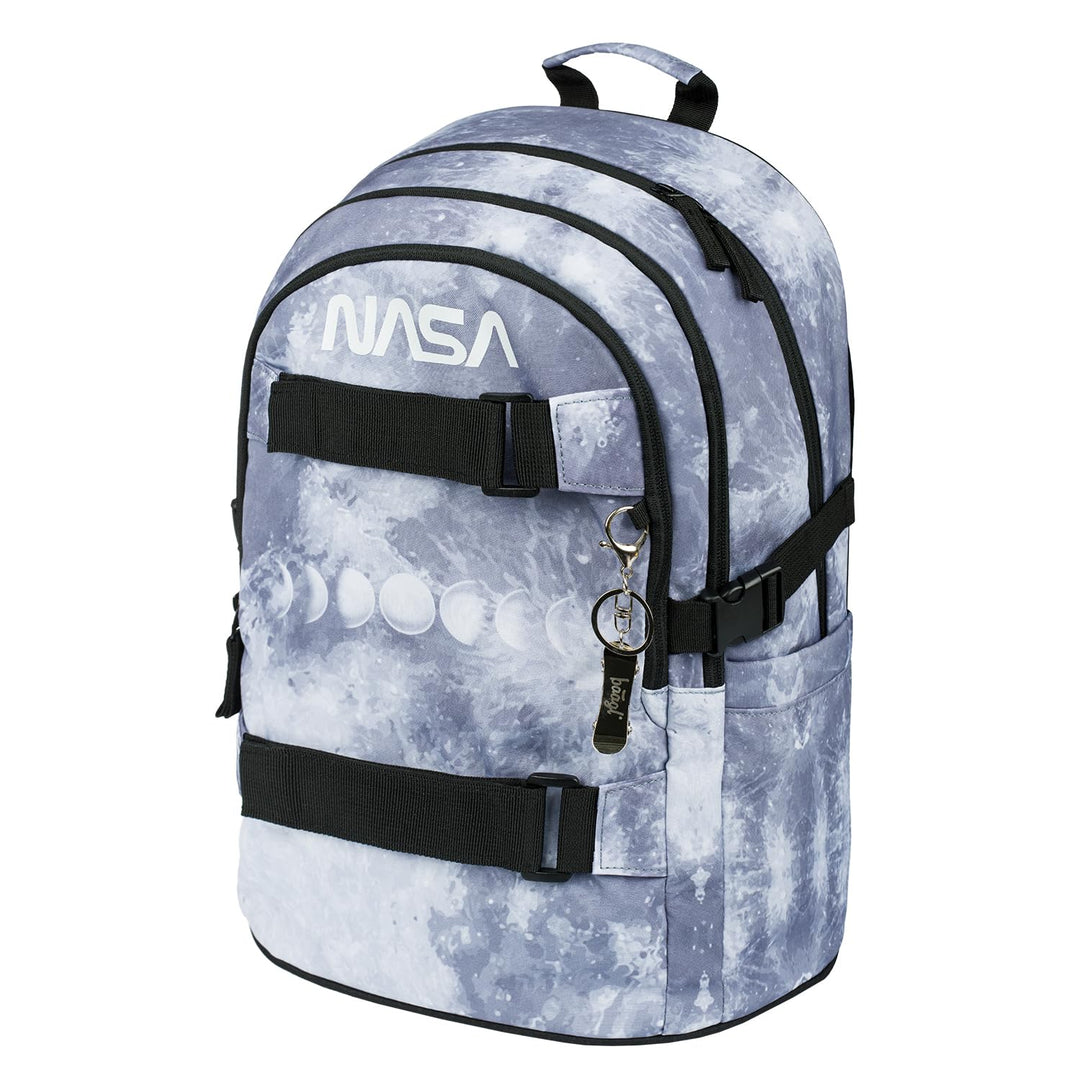 Baagl Schulrucksack für Jungen Mädchen Teenager - Skateboard Rucksack - Kinderrucksack mit Laptopfac