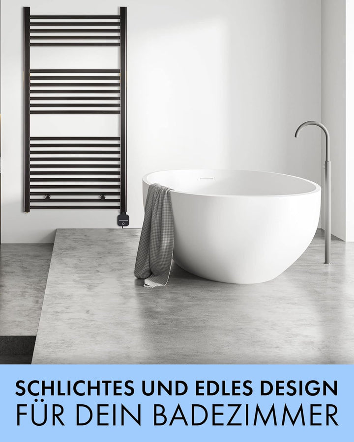 anapont elektrischer Badheizkörper - W-LAN WiFi steuerung per APP - Handtuchheizkörper - Badheizung