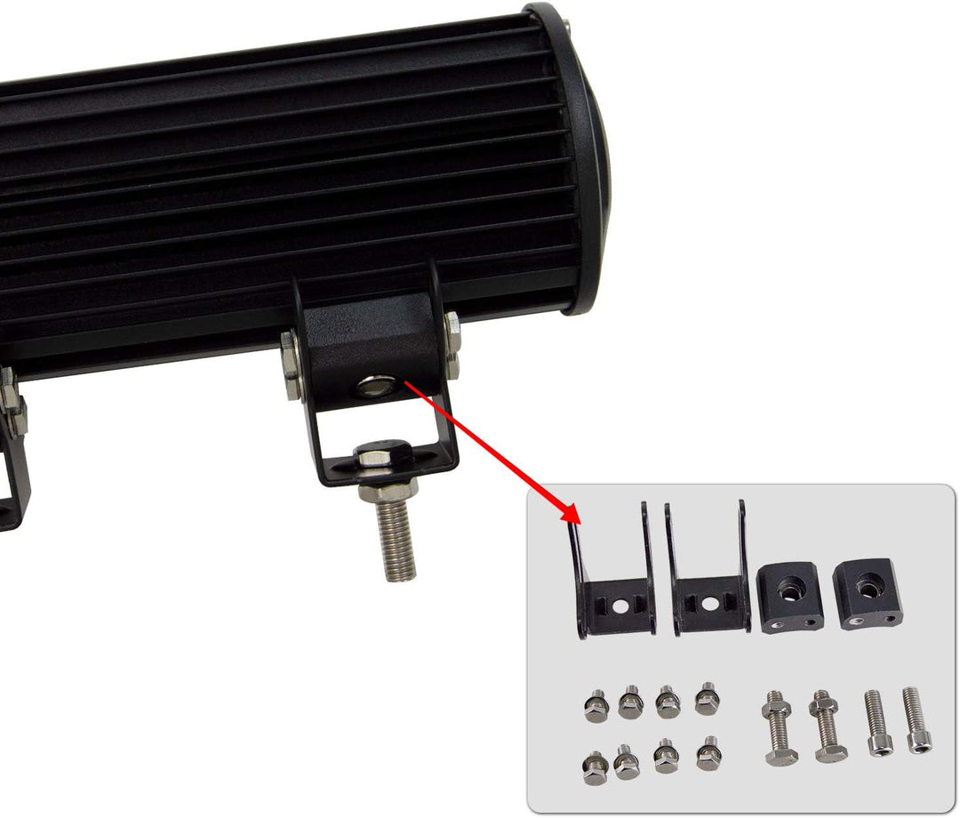 SKYWORLD 20 Zoll 126W Led Arbeitsscheinwerfer Bar mit 12V kabelbaum kit, light bar Kennzeichenhalter