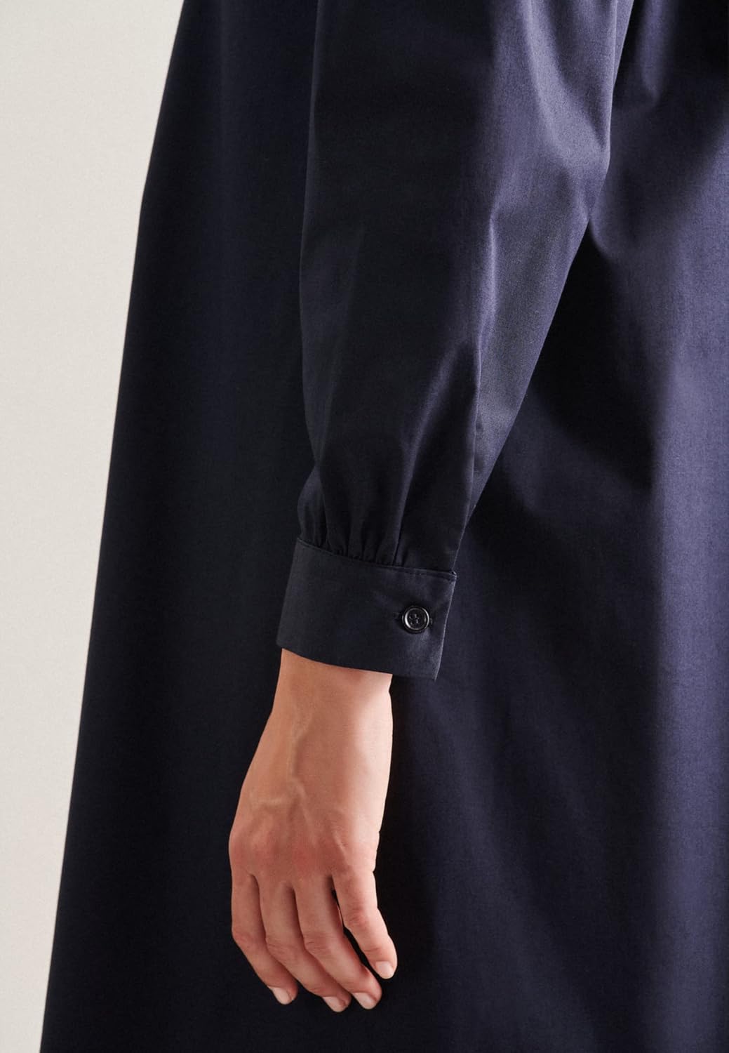 Seidensticker Damen Kleid - Fashion - Regular Fit - tailliert - Stretch – Langarm 38 Dunkelblau, 38