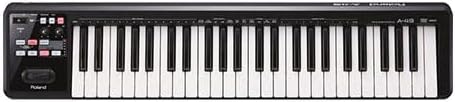 Roland A-49 Midi-Tastatur-Controller, leicht, 49 Tasten, Schwarz