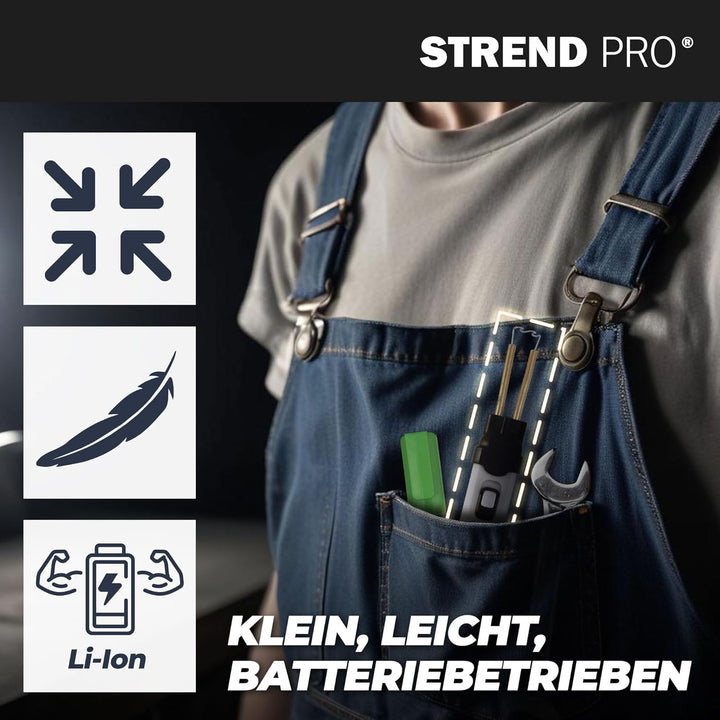 STREND PRO Kunststoff Schweissgerät Akku | Kunststoff Reparaturset mit 300PCS Heftklammern, Plastik