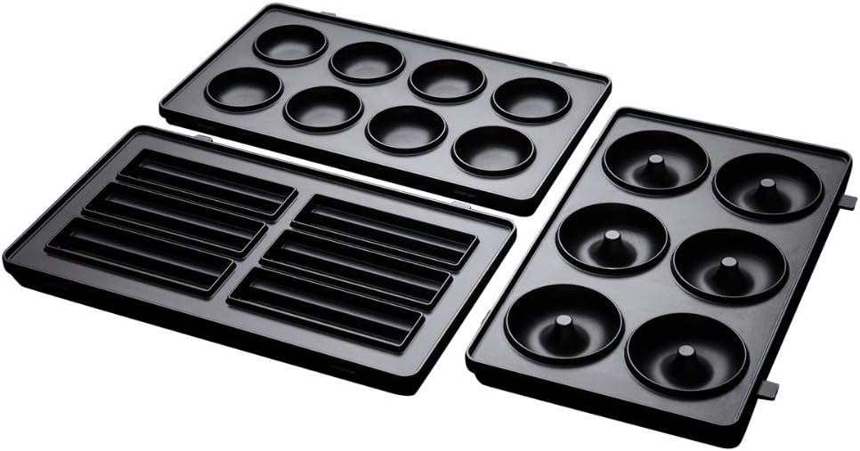 Russell Hobbs Zusatzplatten 3er Set [Cake Pop, Mini Donut &amp; Churros] Ergänzung für 3-1 Multifunktion