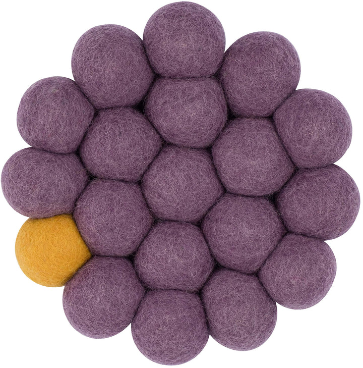 myfelt Topfuntersetzer Big One - Frida - Violett, Ø 20 cm, Violett