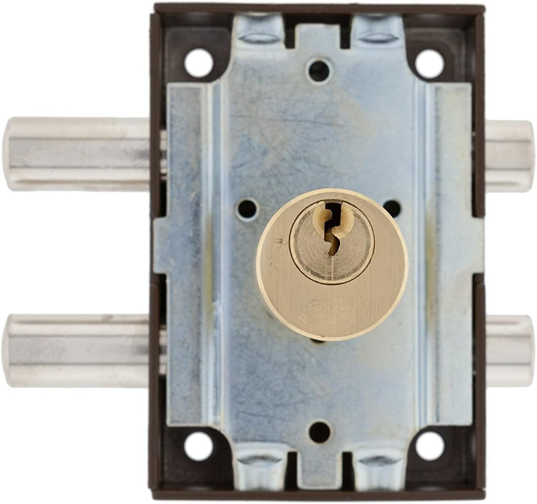 Yale 3010452 Schloss 16-Hpr, braun Braun 16 Runder Zylinder, Braun 16 Runder Zylinder