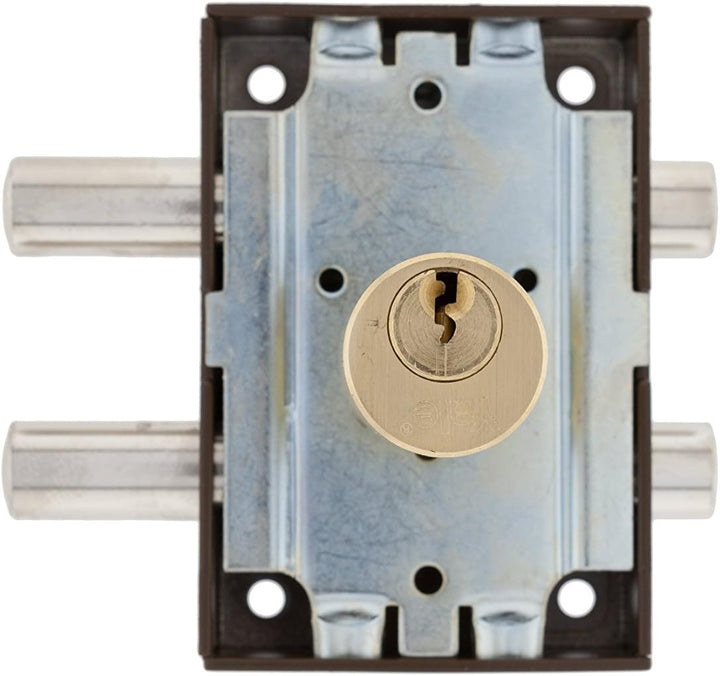 Yale 3010452 Schloss 16-Hpr, braun Braun 16 Runder Zylinder, Braun 16 Runder Zylinder