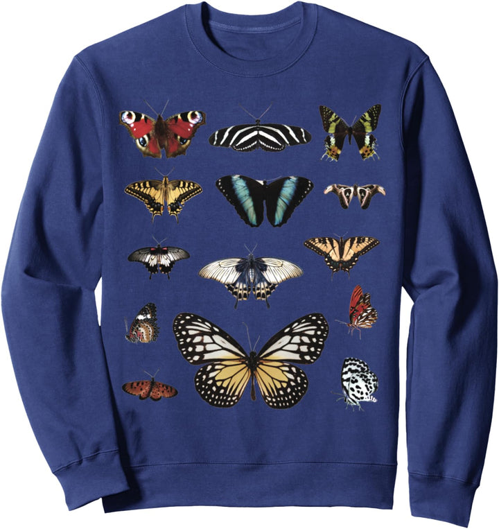 Vintage Schmetterlinge Motten Insekten Entomologie Entomologiker Sweatshirt