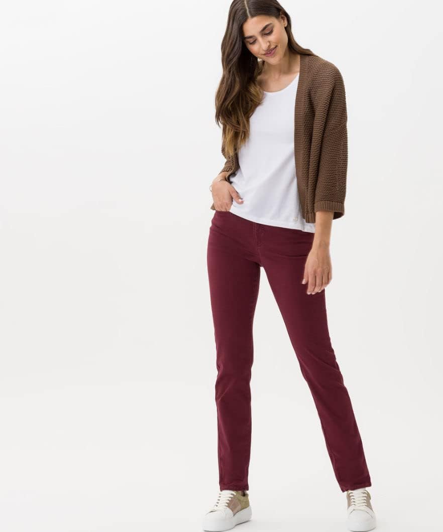 BRAX - Damen Five-Pocket-Hose aus wertigem Baumwollsatin, Style Mary (71-1707_9928820) 36W / 30L Vio