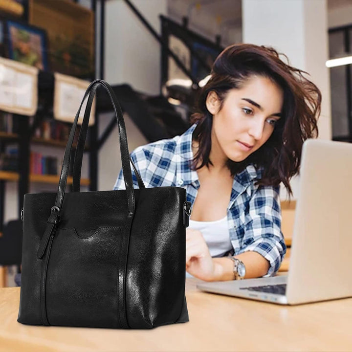 HAWEE Damen Crossbody Handtasche Grosse Shopper Umhängetasche Kunstleder Tote Schultertasche Mode He