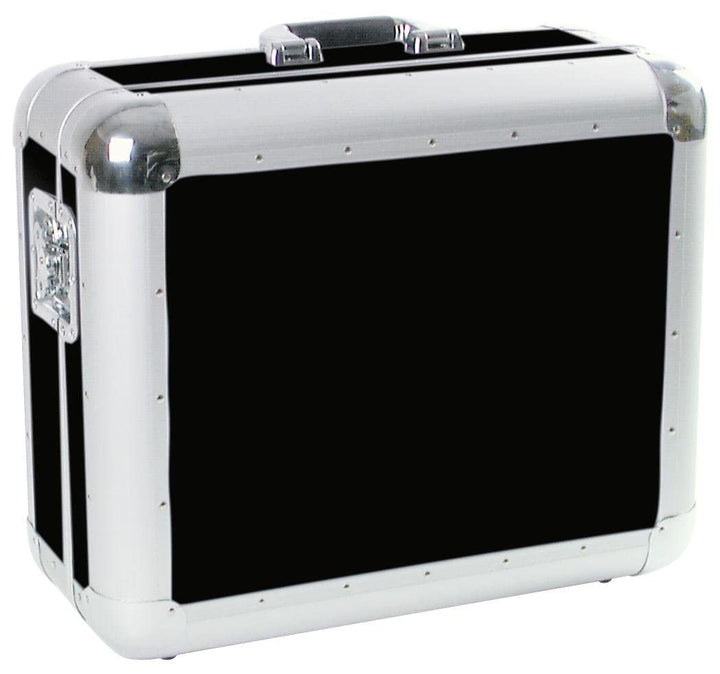 ROADINGER Plattenspieler-Case Tour ALU schwarz | Flightcase für einen Plattenspieler (bis 450 mm Bre