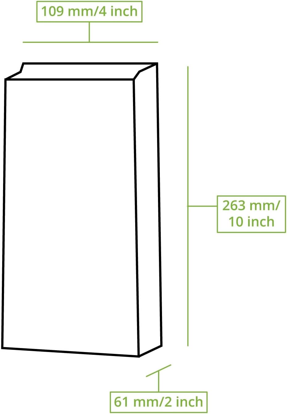 BIOZOYG Kraftpapier Tüten I Braune Papiertüten Geschenktüten Bio I Papier Tüte mit Boden recyclebar