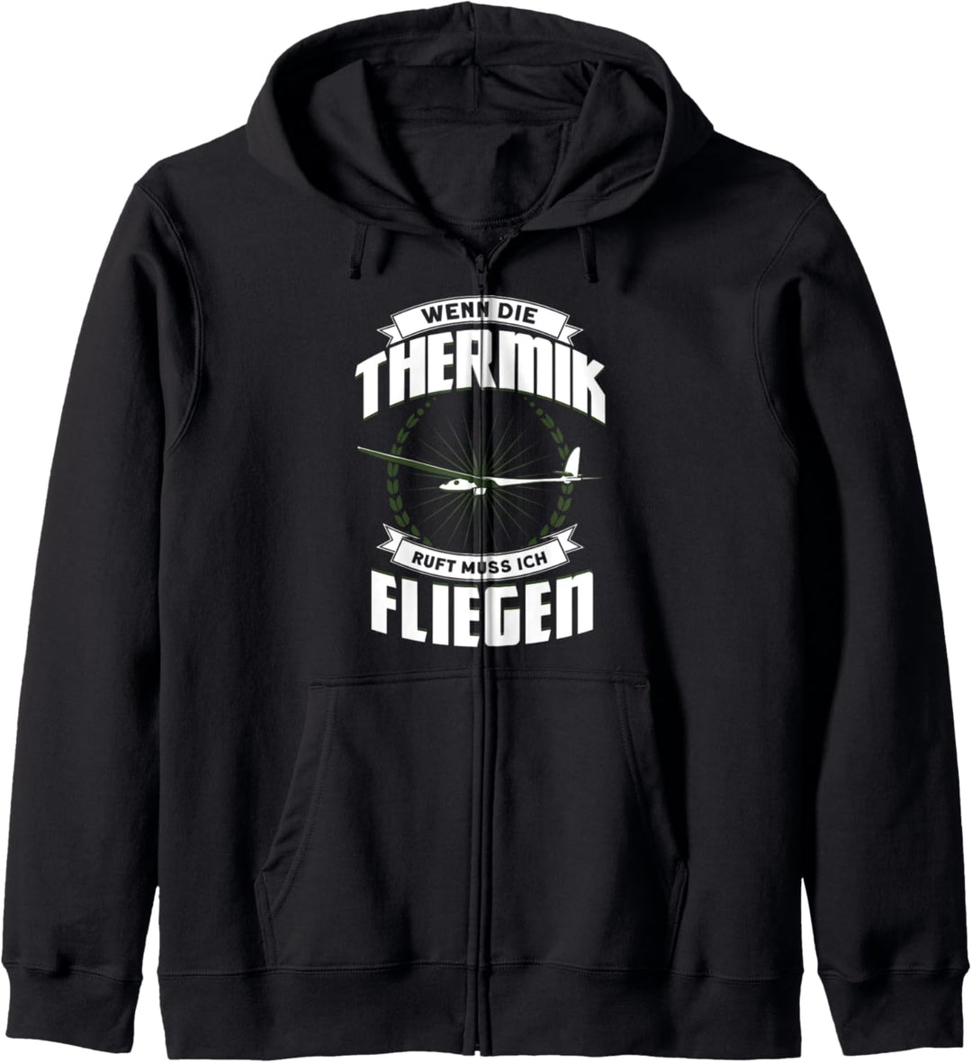 Segelflugzeug Wenn Die Thermik Ruft Segelflieger Kapuzenjacke