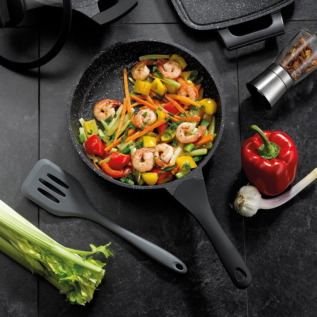 Kela 12217 Stella Nova Bratpfanne, Aluminum, 5 liters, Schwarz Ø 28 cm, Ø 28 cm