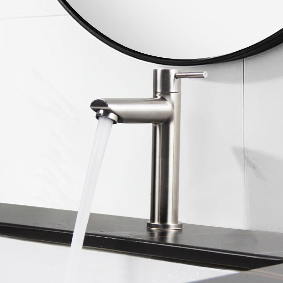 Kaltwasserhahn Gäste WC, SEMANEY Wasserhahn nur Kaltwasser für Badezimmer, Kaltwasser Armaturen aus