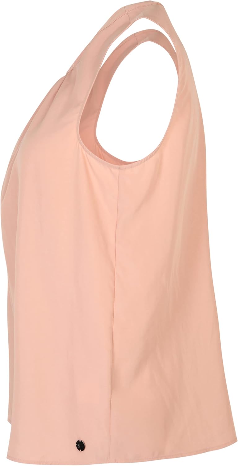 Tamaris Damen AVEIRO AOP Gewebtes Rundhalsausschnitt Top 34 Cloud Pink, 34 Cloud Pink